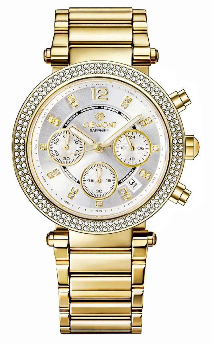 Giewont Sapphire Women’s Watch / gold/silver
