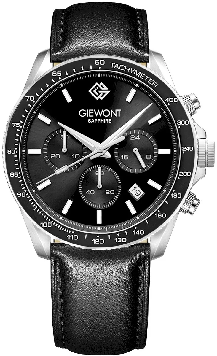 Giewont Men's Chronograph Watch Sapphire / black
