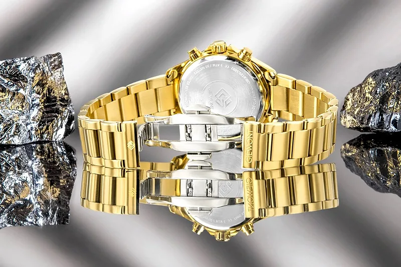 Giewont Sapphire Ladies Watch / gold/silver