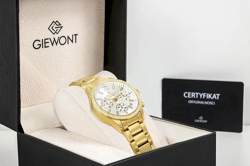 Giewont Sapphire Ladies Watch / gold/silver