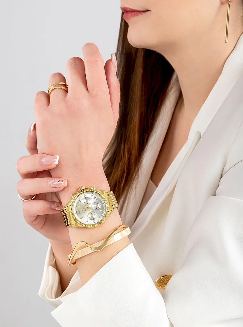 Giewont Sapphire Ladies Watch / gold/silver