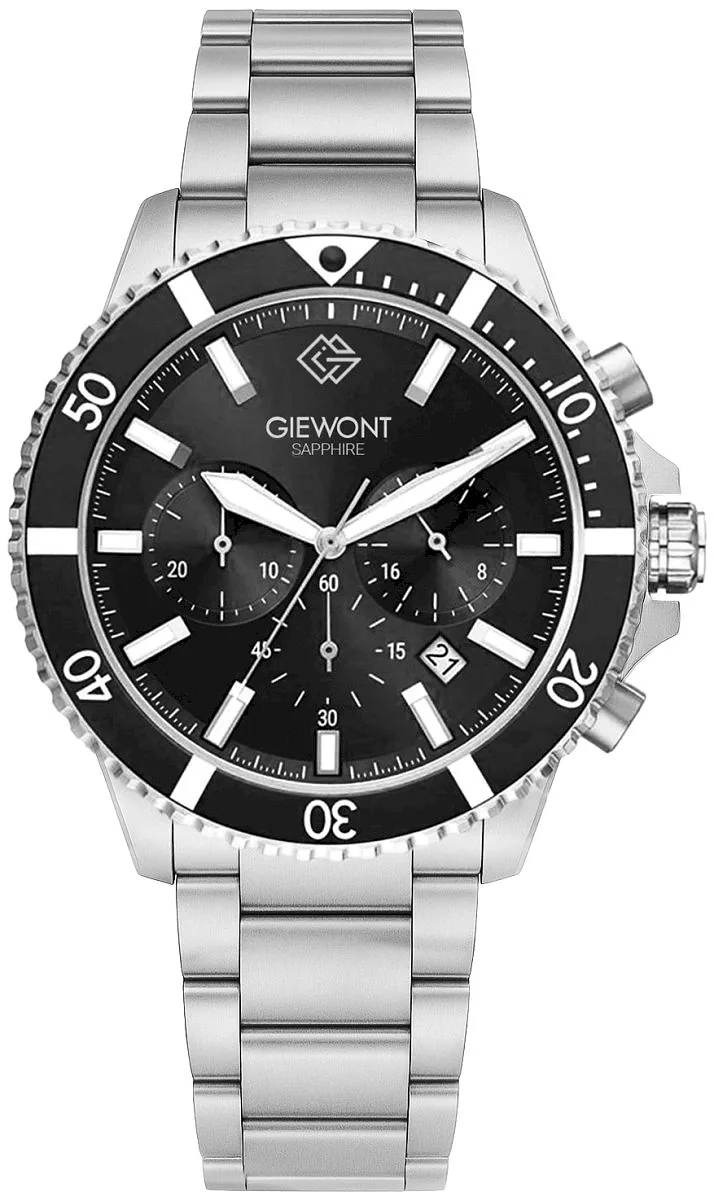 Giewont Chronograph Sapphire Men’s Watch / silver