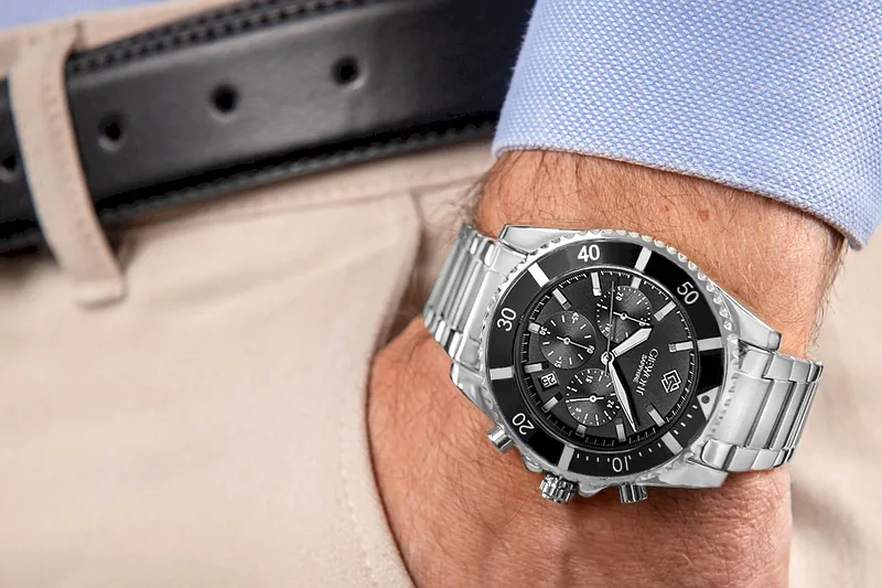 Giewont Chronograph Sapphire Men’s Watch / silver