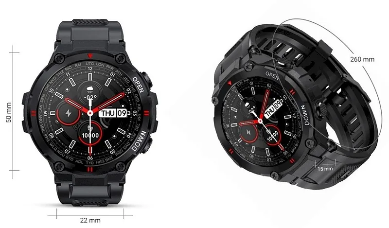 GIEWONT Smartwatch GW430-1 / black