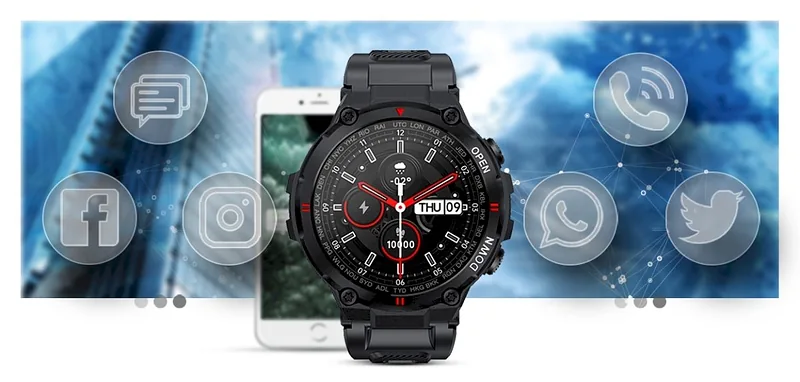 GIEWONT Smartwatch GW430-1 / black