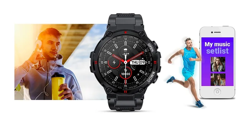 GIEWONT Smartwatch GW430-1 / black