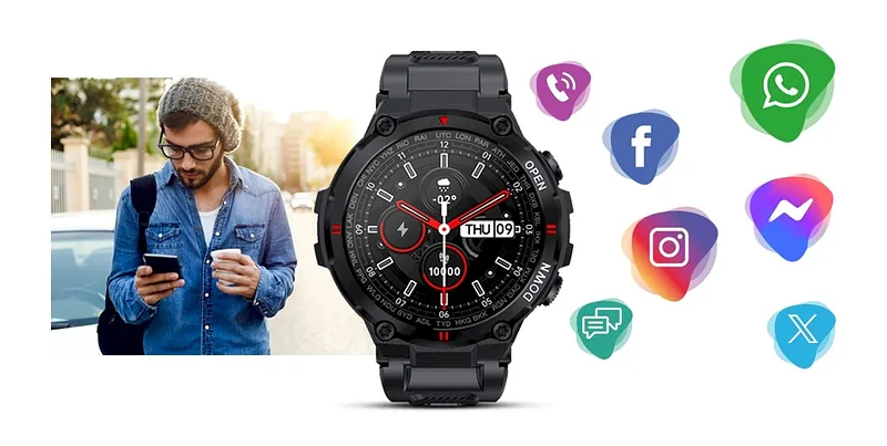 GIEWONT Smartwatch GW430-1 / black