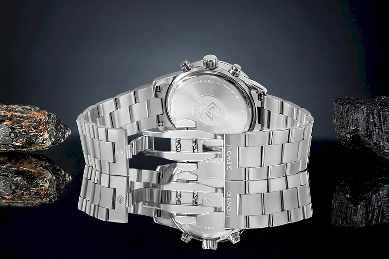 Giewont Men’s Watch Chronograph Sapphire / silver-blue