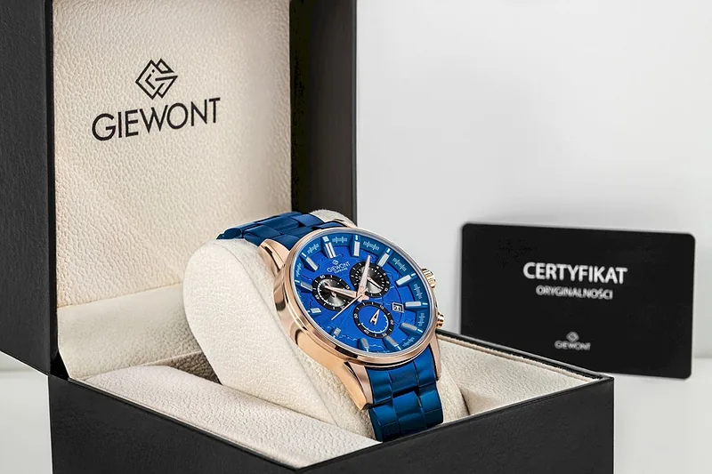 Giewont Chronograph Sapphire Men’s Watch GW4580-B5 / blue