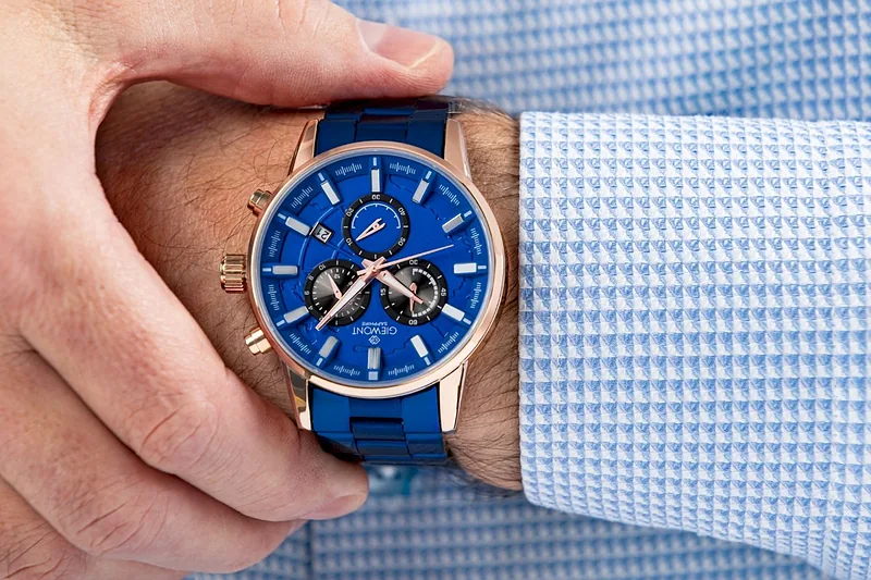 Giewont Chronograph Sapphire Men’s Watch GW4580-B5 / blue