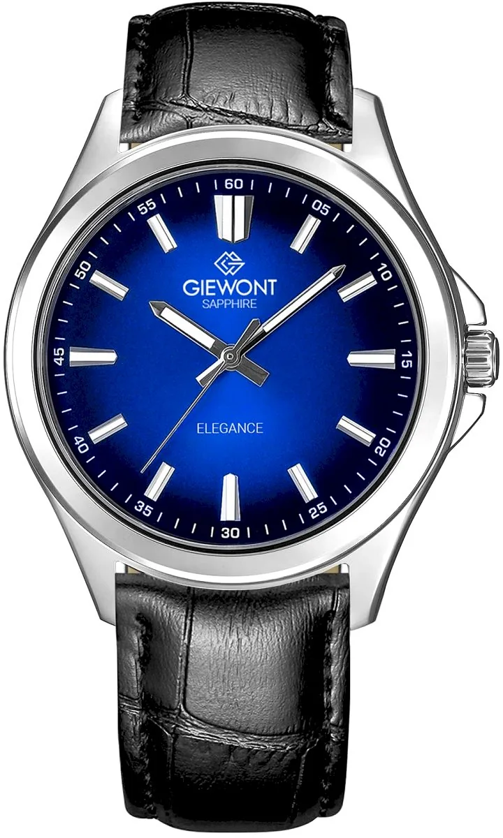 Giewont Elegance Sapphire Men's Watch GW5160-A6 / black-blue