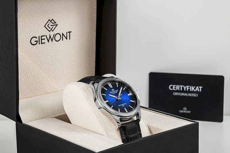 Giewont Elegance Sapphire Men’s Watch GW5160-A6 / black-blue