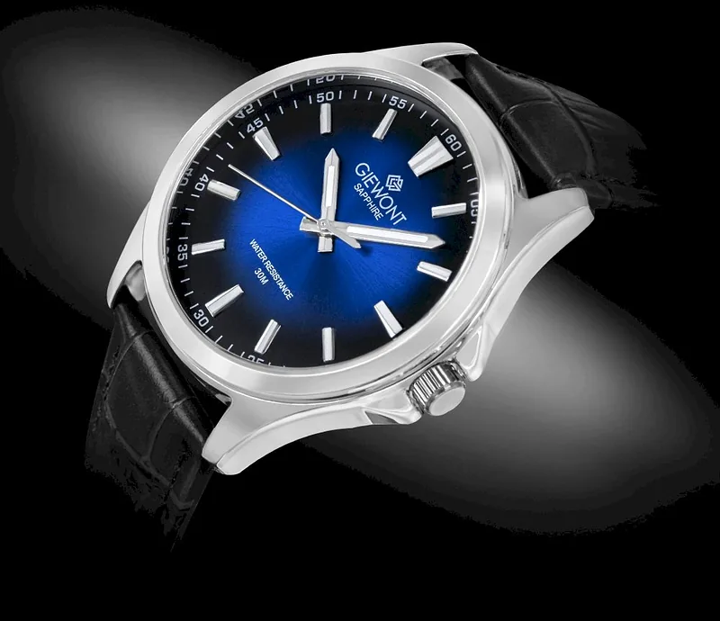 Giewont Elegance Sapphire Men’s Watch GW5160-A6 / black-blue