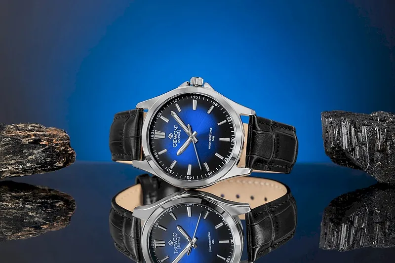 Giewont Elegance Sapphire Men’s Watch GW5160-A6 / black-blue