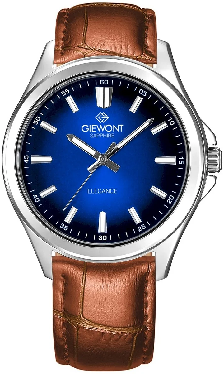 Giewont Elegance Sapphire Men’s Watch / brown/blue