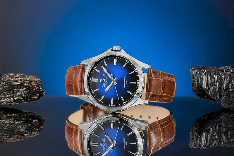 Giewont Elegance Sapphire Men’s Watch / brown/blue