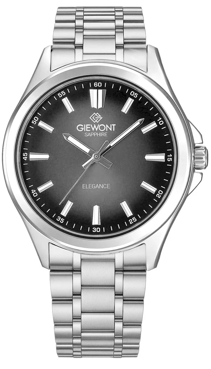 Giewont Elegance Sapphire Men's Watch / silver/black