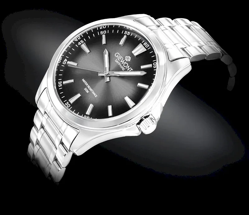 Giewont Elegance Sapphire Men’s Watch / silver/black