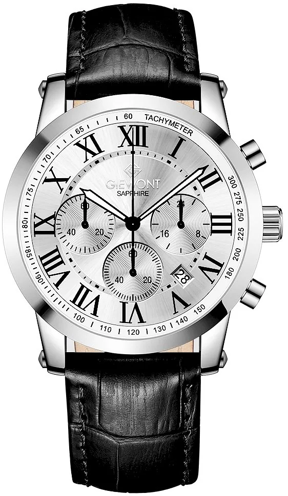 Giewont Men's Chronograph Sapphire Watch GW6260-A1 / silver