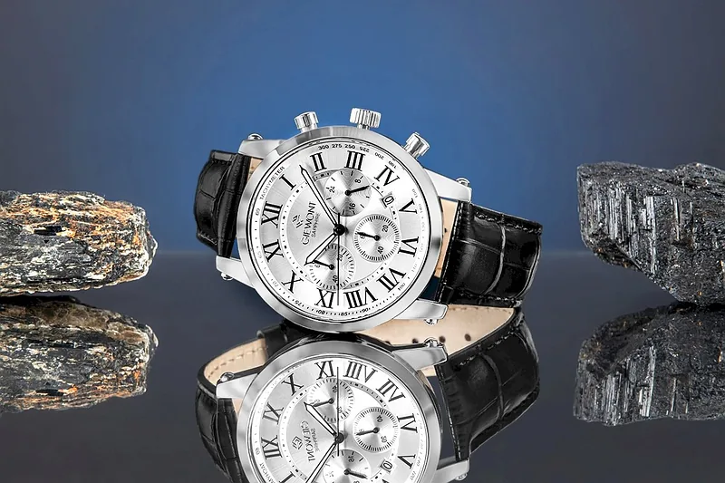 Giewont Men’s Chronograph Sapphire Watch GW6260-A1 / silver