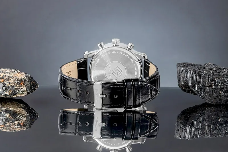 Giewont Chronograph Sapphire Men’s Watch GW6260-A2 / silver-black