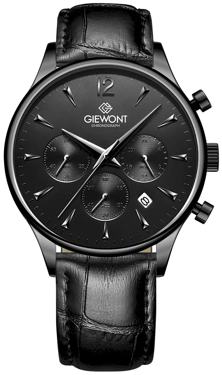 Giewont Men's Chronograph Watch Sapphire GW6310-A1 / black