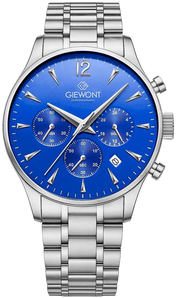 Giewont Chronograph Sapphire Men’s Watch GW6310-B3 / silver blue