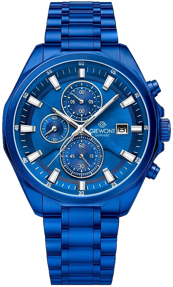 Giewont Men's Chronograph Sapphire Watch GW7290-B5 / blue