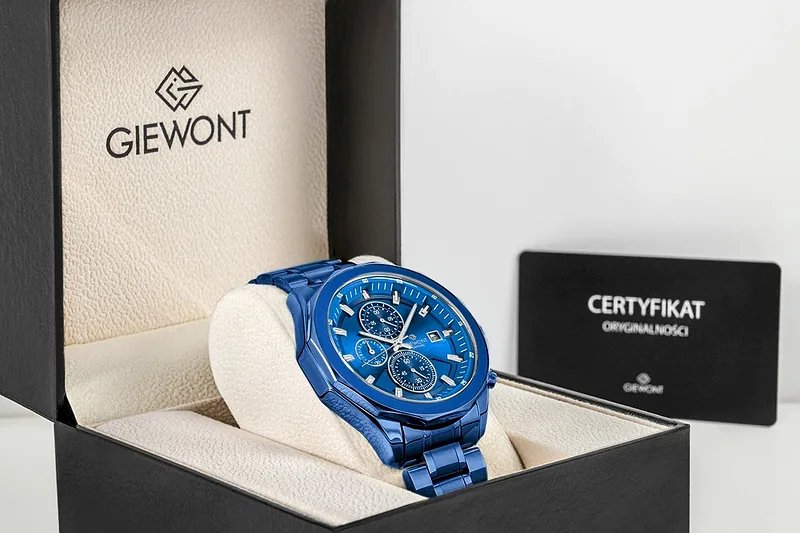 Giewont Men’s Chronograph Sapphire Watch GW7290-B5 / blue