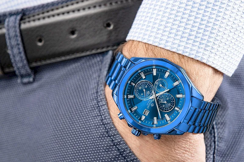 Giewont Men’s Chronograph Sapphire Watch GW7290-B5 / blue