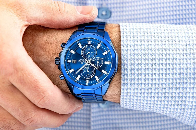 Giewont Men’s Chronograph Sapphire Watch GW7290-B5 / blue