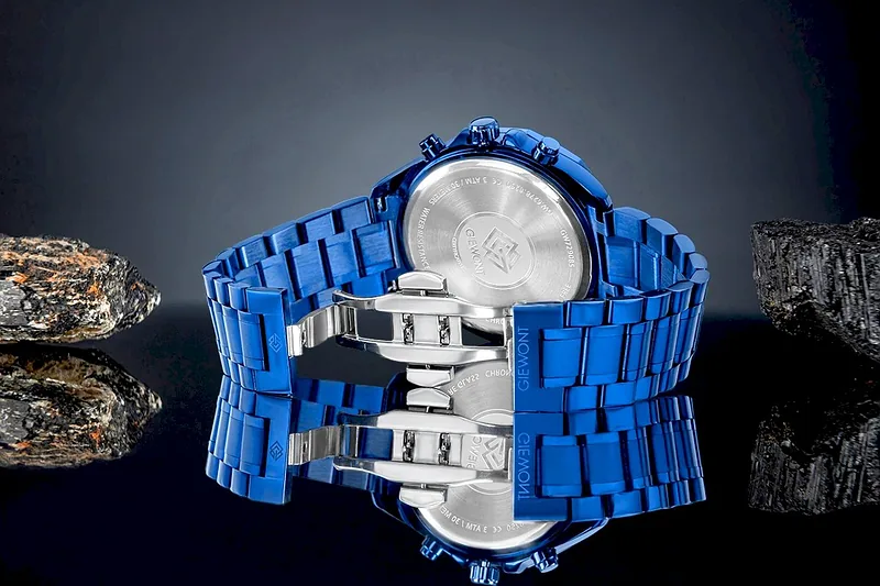 Giewont Men’s Chronograph Sapphire Watch GW7290-B5 / blue