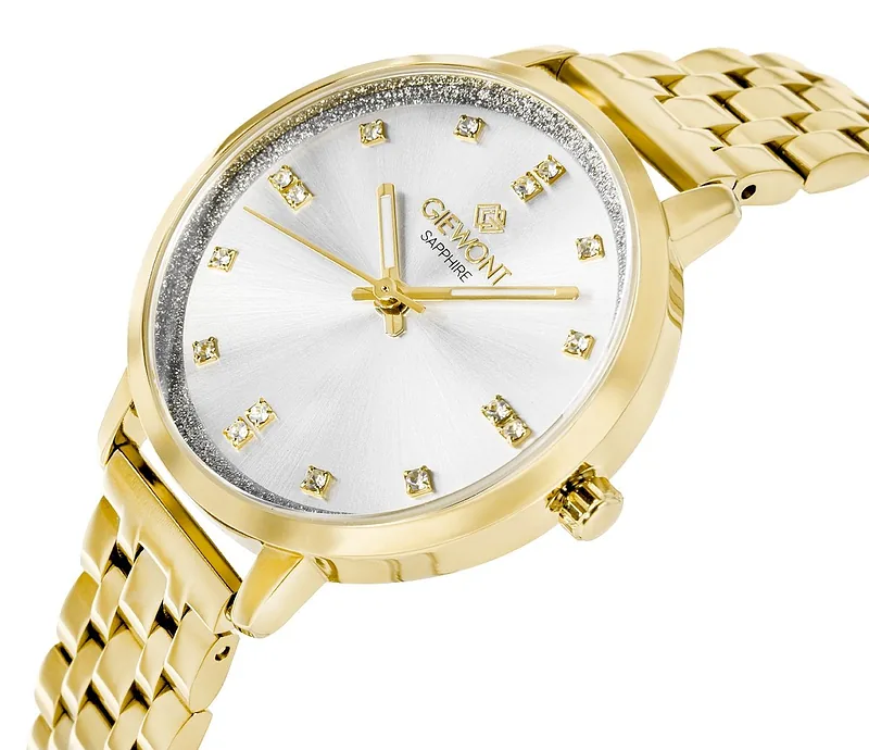 Giewont Sapphire Women’s Watch / gold-silver