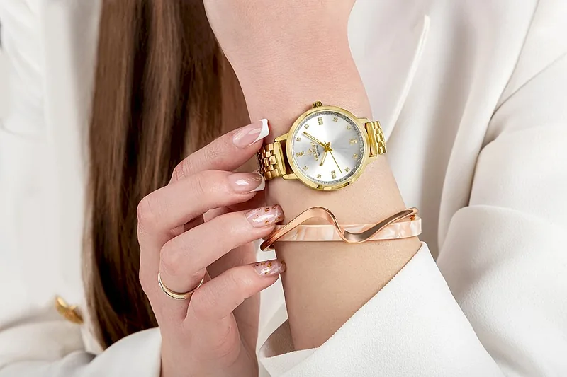 Giewont Sapphire Women’s Watch / gold-silver