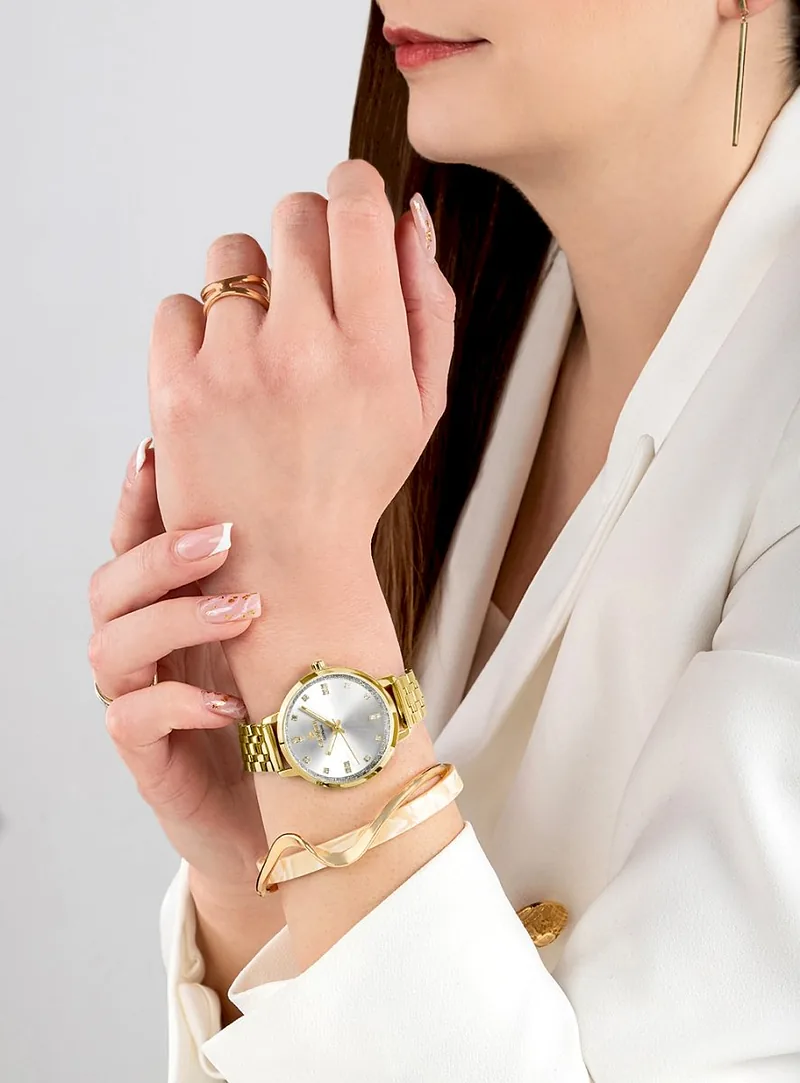 Giewont Sapphire Women’s Watch / gold-silver