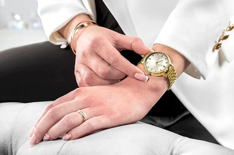 Giewont Sapphire Women’s Watch / gold-silver