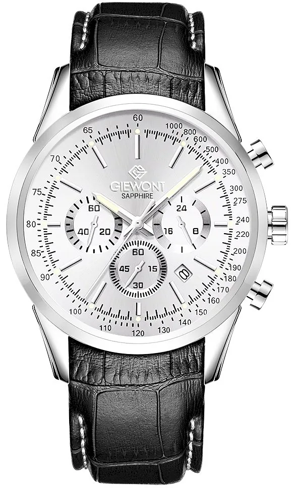 Giewont Chronograph Sapphire Men’s Watch GW7650-A1 / silver