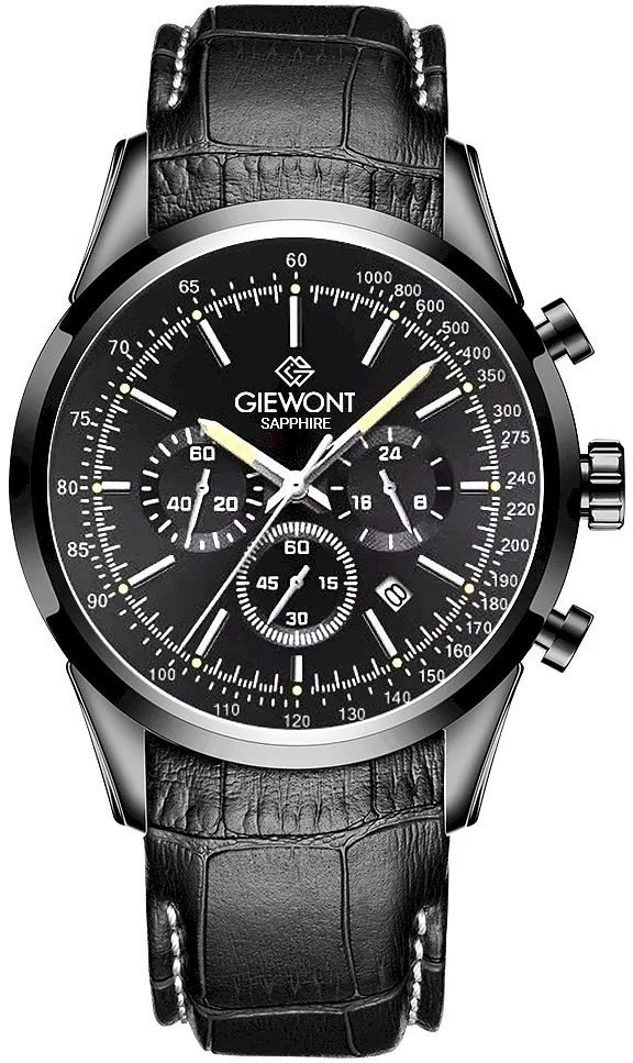 Giewont Chronograph Sapphire Men's Watch GW7650-A4 / black