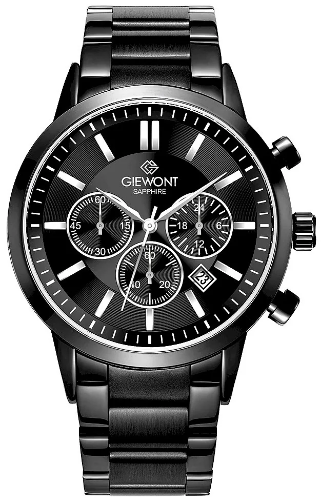 Giewont Men's Watch Chronograph Sapphire / black