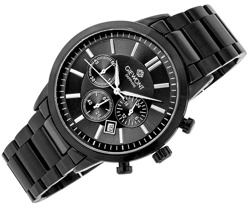 Giewont Men’s Watch Chronograph Sapphire / black