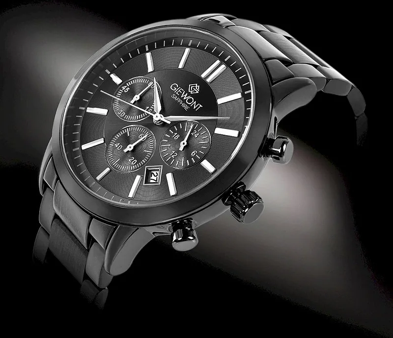 Giewont Men’s Watch Chronograph Sapphire / black