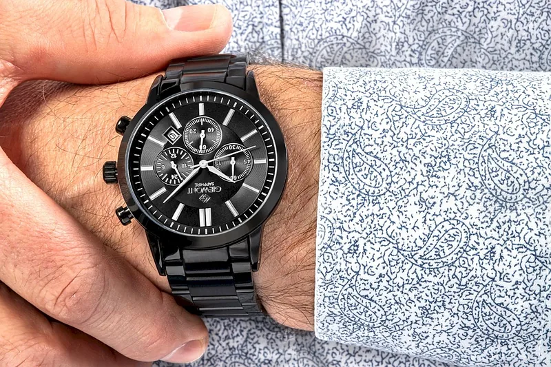 Giewont Men’s Watch Chronograph Sapphire / black
