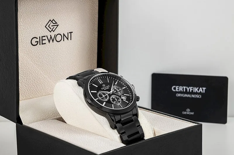 Giewont Men’s Watch Chronograph Sapphire / black