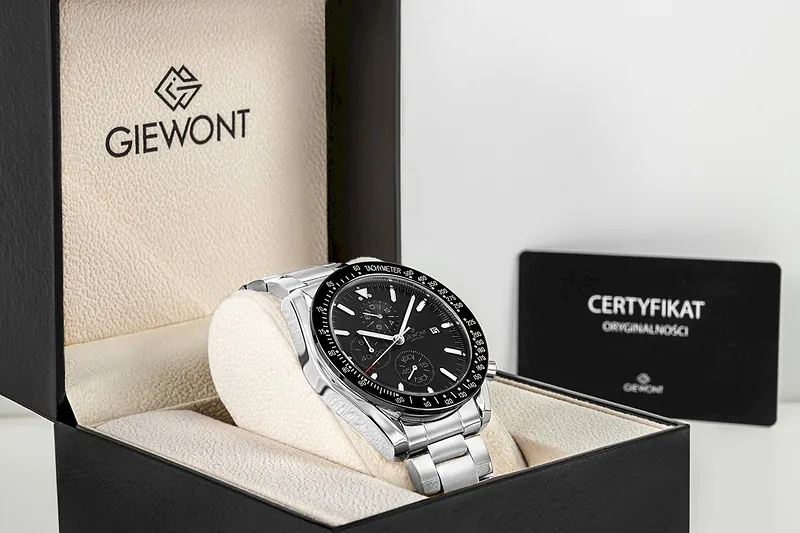 Giewont Men’s Watch Chronograph Sapphire / silver/black