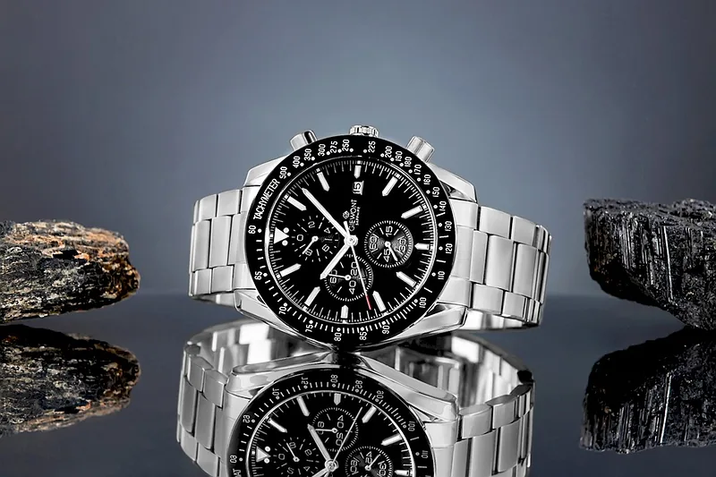 Giewont Men’s Watch Chronograph Sapphire / silver/black