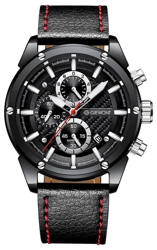 Giewont Men’s Chronograph Watch Sapphire / black