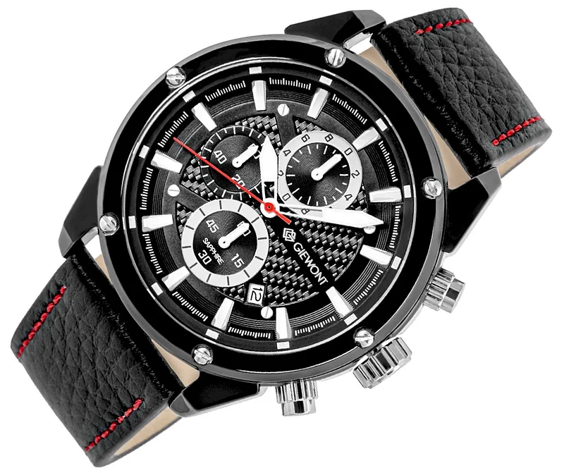 Giewont Men’s Chronograph Watch Sapphire / black