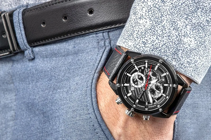Giewont Men’s Chronograph Watch Sapphire / black