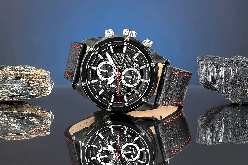 Giewont Men’s Chronograph Watch Sapphire / black