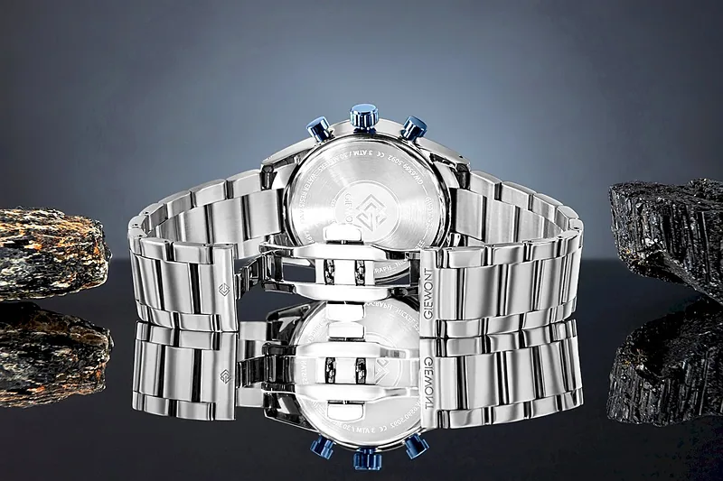 Giewont Chronograph Sapphire Men’s Watch / silver/black